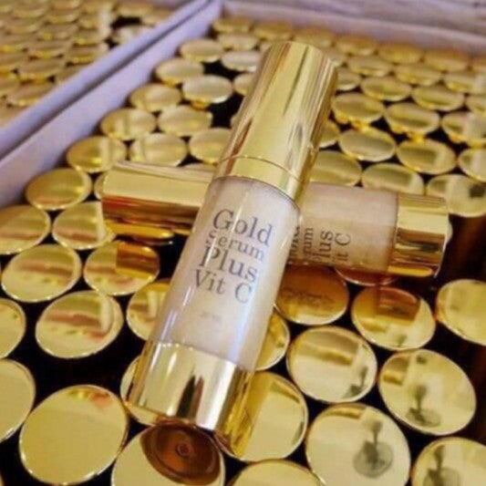 Gold Serum Plus Vitamin C Whitening For Face Smooth Need to Detox Skin 20 ml.