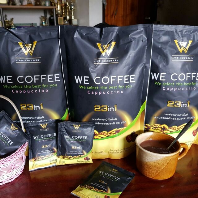 WE Instant Coffee Arabica Drink Diet Weight Herbal Ginseng 15 Sachet