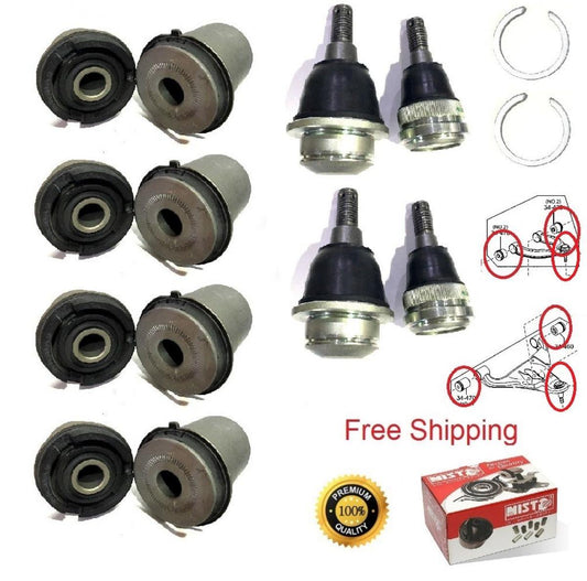 12 Upper Lower Arm Bush Ball Joint For Ford Ranger Wildtrak Mazda Bt-50 2012-17