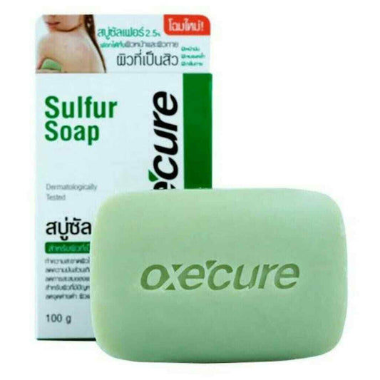 2Pcs Acne Medicated Anti Acne SkinTreatment OxeCure Sulfur Soap Reducing Body