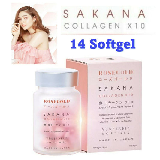 Rostgold Sakana Collagen x10 Anti Aging Skin Food Wrinkles Skin Radient Radiant