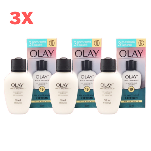 3x OLAY WHITE RADIANCE 30 ml UV Whitening Lotion Cream SPF 19 UVA UVB