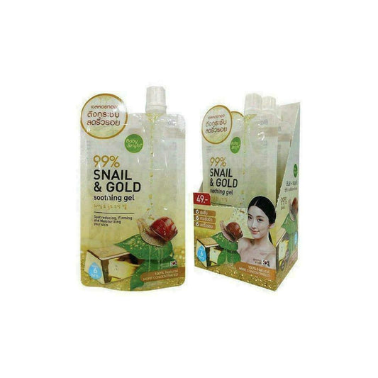 Baby Bright 99% Snail and Gold Soothing Gel 50 ml x 6