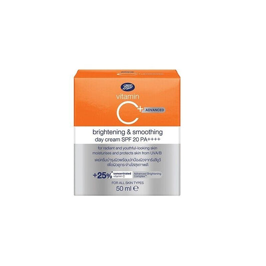 Boots Vitamin C Advance Brightening Smoothing Day Cream SPF20 PA++++ Skin 50ml