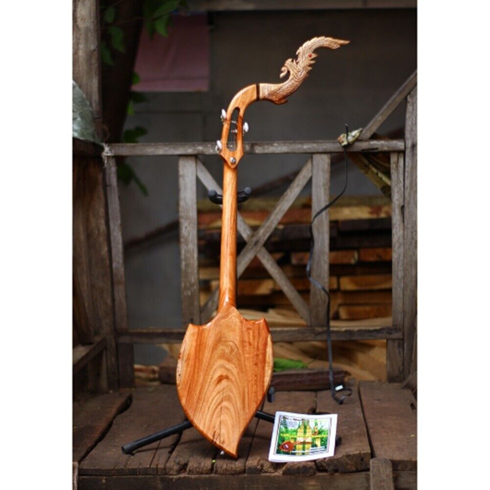 Isarn Acoustic Phin Thai Lao Guitar Traditional Musical Pin Instrument Handcraft