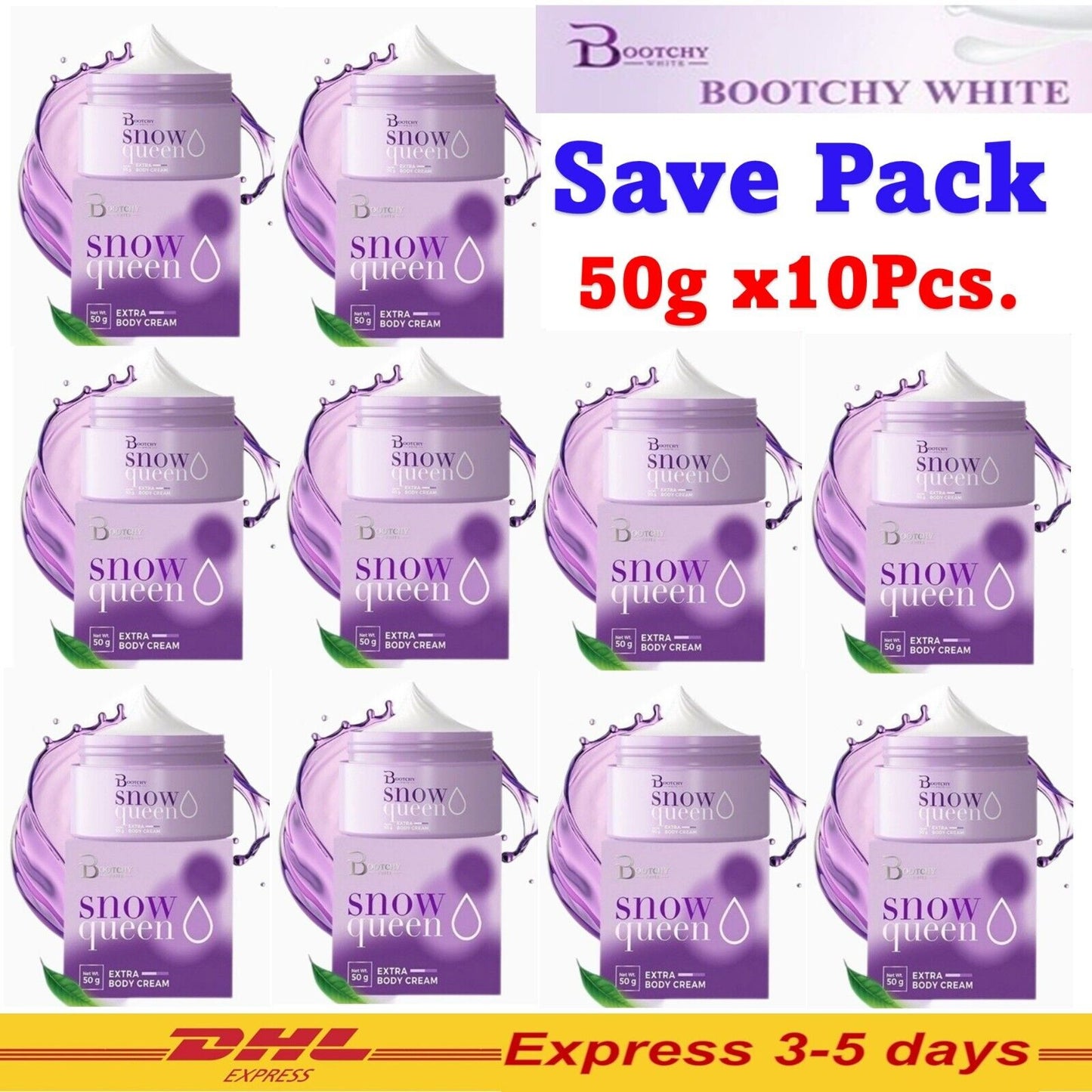 10x Bootchy Snow Queen Armpits Buttocks Knees Elbows Bikini 50g