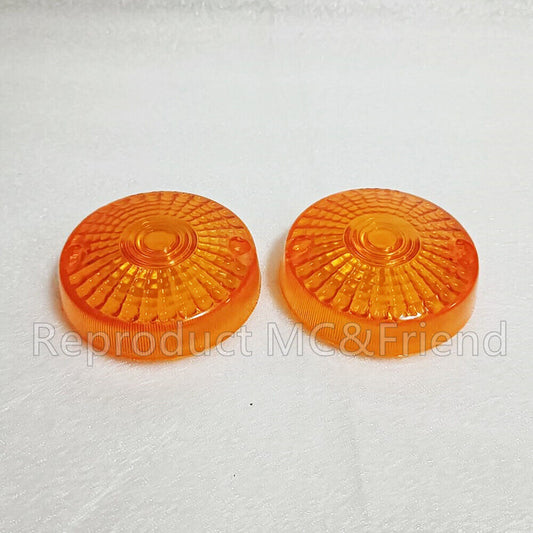 Set 2pcs Turn Signal Lens :Fits Suzuki TS75 TS100 TS125 TS185 TS250 TS400 TC100