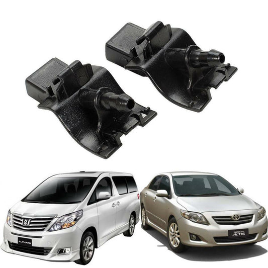 Windshield Water Washer Nozzle Jet Fit Toyota Alphard Corolla Altis Camry 14-16