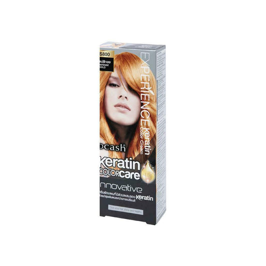 Dcash Experience Keratin Color Cream S800 Intense Gold 100 g soft smooth hair