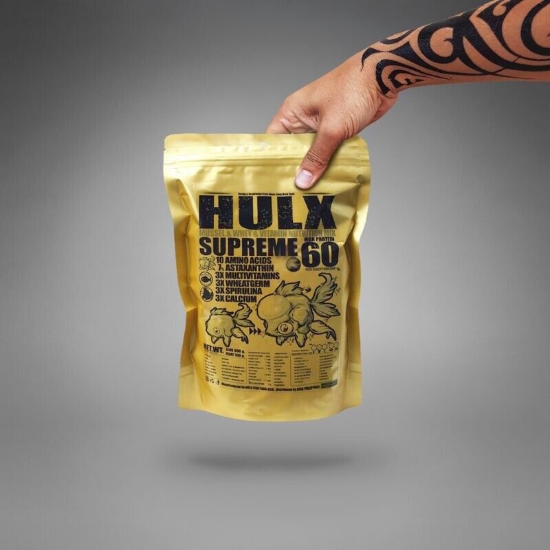 HULX SUPREME Goldfish Food Sinking Pellets Whey Mixed High Quality Protein 60%