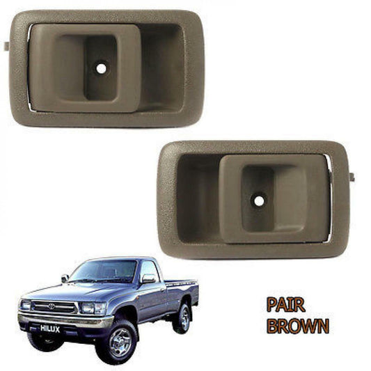 97-01 Toyota Hilux LN166 LN145 Tiger Inside Door Interior Door Handle Brown Pair