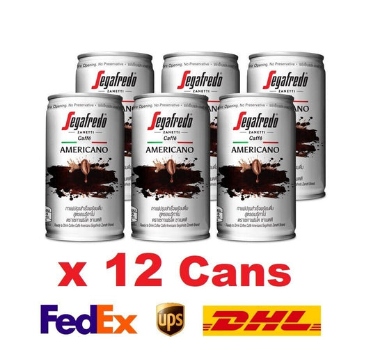 12x Coffee Segafredo Zanetti Americano Ready to Drink Sugar 0% carry, travel