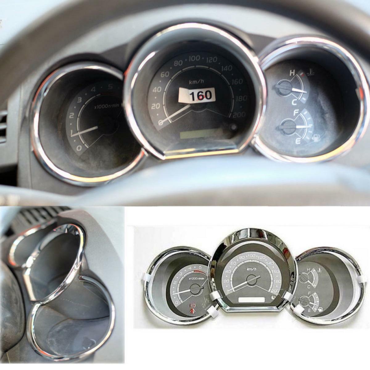 05-2011 Toyota Hilux Vigo Sr5 Mk6 Kun Tgn Chrome Dash Gauge Cover Trim 1 Set