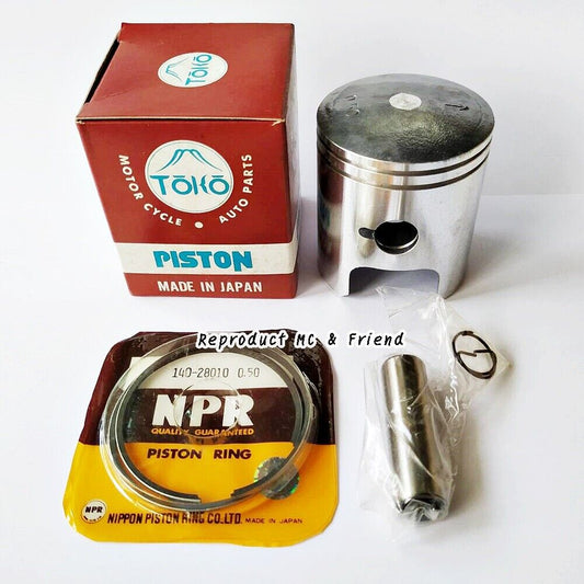 Suzuki TS125 TC125 RV125 DS125 Piston + Rings + Pin Set OS 0.50 (Dia = 56.50mm.)