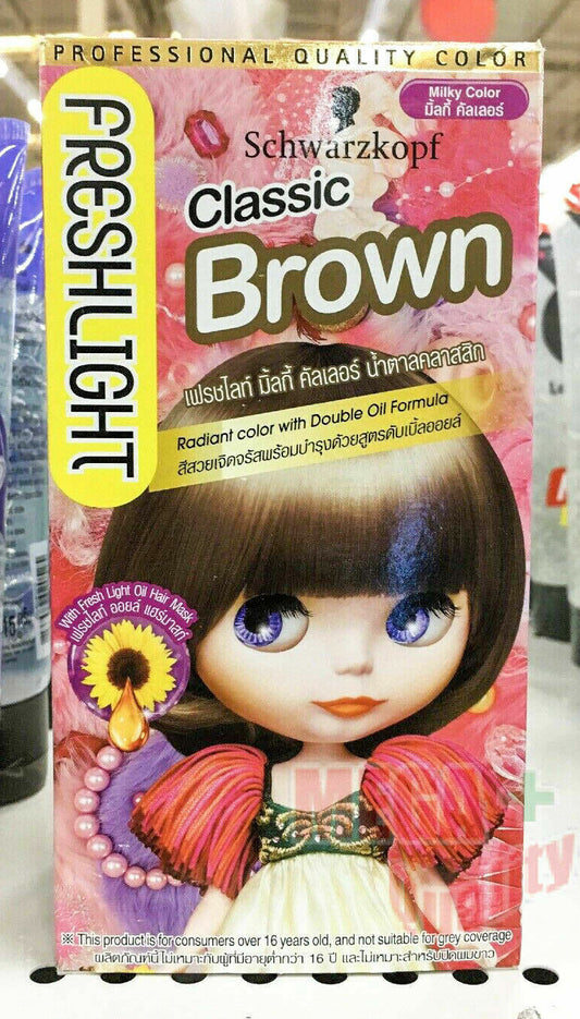 Schwarzkopf Blythe Freshlight Foam Milky Hair Dye Color Kit Japan Classic Brown