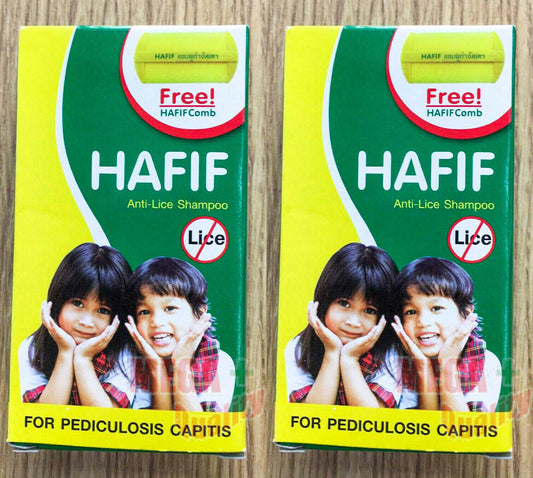 2x50ml HAFIF Anti-Lice Hair Shampoo For PEDICULOSIS CAPITIS Treatment Kids Adult