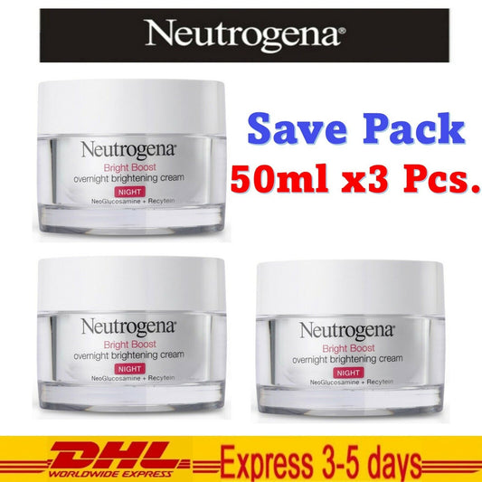 3x Neutrogena Boost Overnight Reduce Age Spots Soft & Smooth Skin 50ml