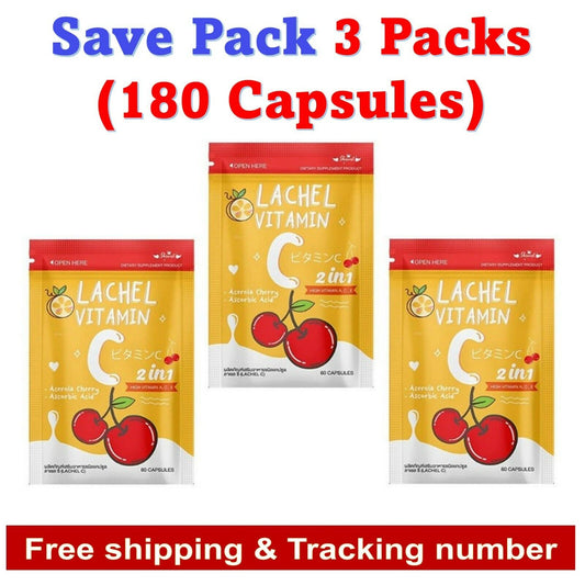 3x Lachel Vitamin C High Antioxidant Content Makes Skin Stronger Clear Youthful