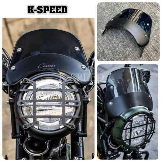 Black Windshield Shield Front Guard For Honda CT125 Hunter Cub 2022 - 2023