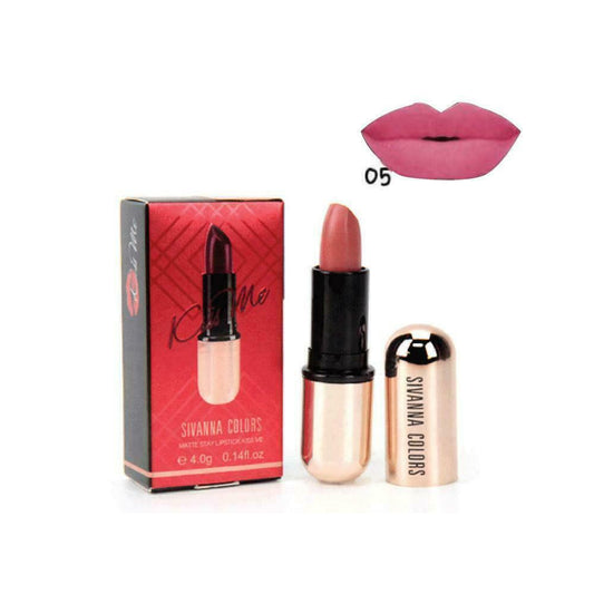 SIVANNA COLORS Matte Stay Lipstick Kiss Me HF688 # 05 4 g or 0.14 oz
