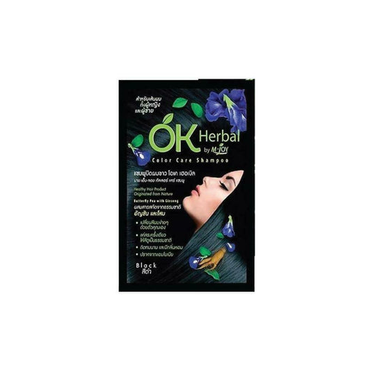 OK Herbal Color Care Shampoo Black 30 ml Convenient and fast in 10 mins