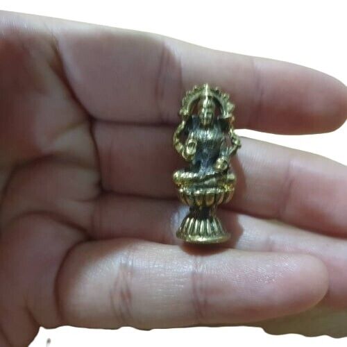 Brass Godhead Kuan yin Buddha Bodhisattva Talisman FIGURE BENEVOLENCE Amulet
