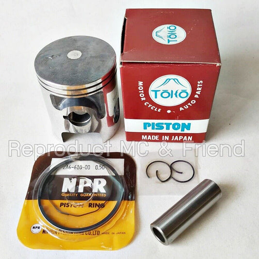Piston + Ring + Pin Set OS 0.50 (Diameter=56.50mm) For Yamaha DT125 (1978-1981)