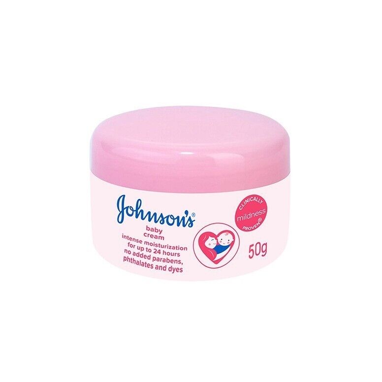 2x Johnson's Baby Cream for Body Face Moisturizing Nourish Mild Gentle Skin 50g