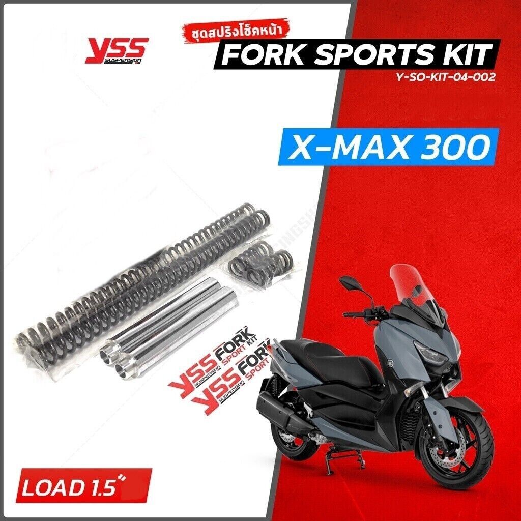 YSS FORK Lowered 1.5 inch Model KIT Front Shock (Y-SO-KIT-04-002) YAMAHA X-MAX