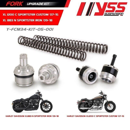 YSS FRONT FORK UPGRADE KIT FOR HARLEY DAVIDSON XL1200 C SPORTSTER CUSTOM 2008