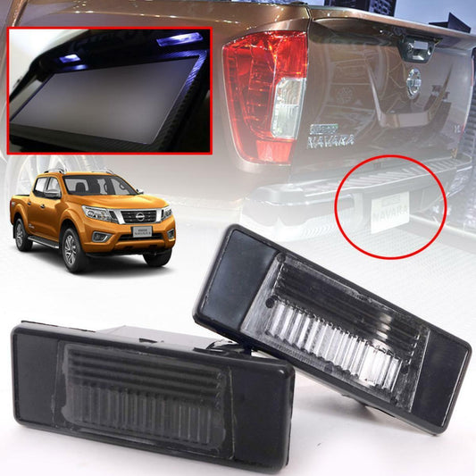 Rear License Plate Lamp Light Pair Fit Nissan Navara Frontier NP300 D23 2014-18