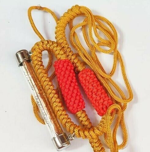 Waist Takrud Talisman Armor Diamond 3 Kings Mantra Takrut Thai Buddha Amulet