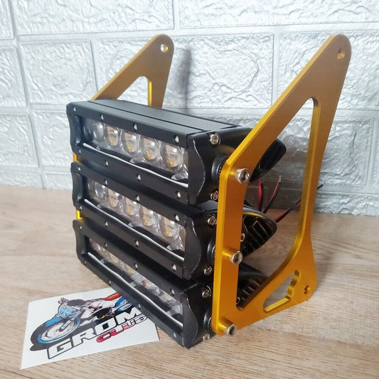 3 Row Modified LED Headlight Honda MSX Grom Gold Motorcycle Parts Short line