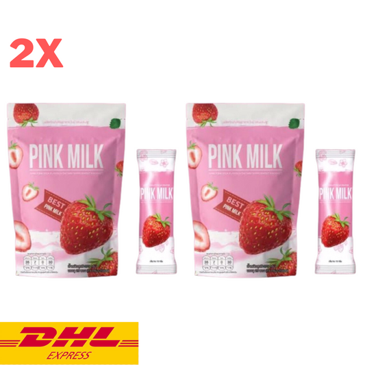 2x Nine Pink Milk Instant Powder Slimming Detox Control Hunger Help Excretion
