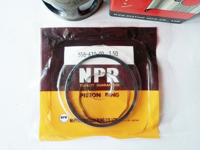 Yamaha RX100 Piston & Ring Set OS 1.50 (Diameter = 53.50mm.) New