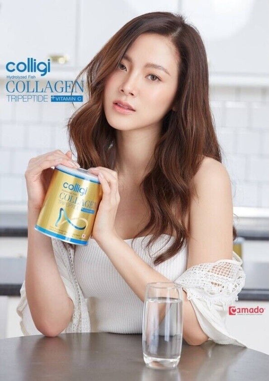 BIG SIZE Amado Colligi Collagen Tripeptide Fish Vit C No Sugar Healthy 200g
