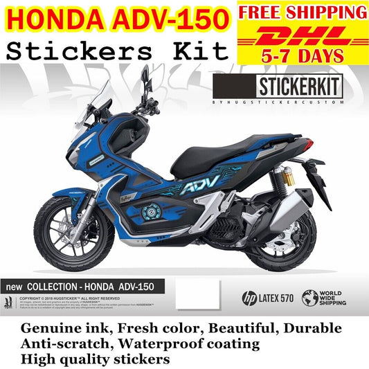Stickers Kit For Honda Adv 150 Year 2021 2022 Ink Anti Scratch Waterproof 2