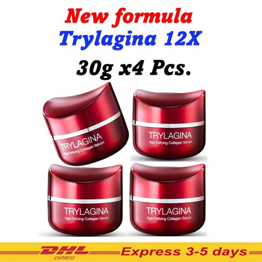 4x TRYLAGINA Ultimate Collagen Serum 12 in 1 Moisturizing Aura Skin Anti-Wrinkle