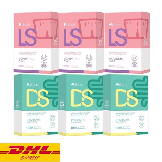 Puiinun LS Instant Powder Control Hunger x3 + DS Probiotic Prebiotic x3 SET
