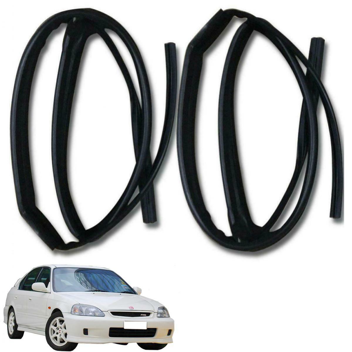 Front Window Door Glass Felt Run Channel For Honda Civic Sedan DX LX 1996-2000