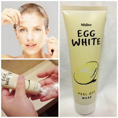 4x Mistine Egg White Whitening Poreless Anti-blackhead Peel Off Face Facial Mask