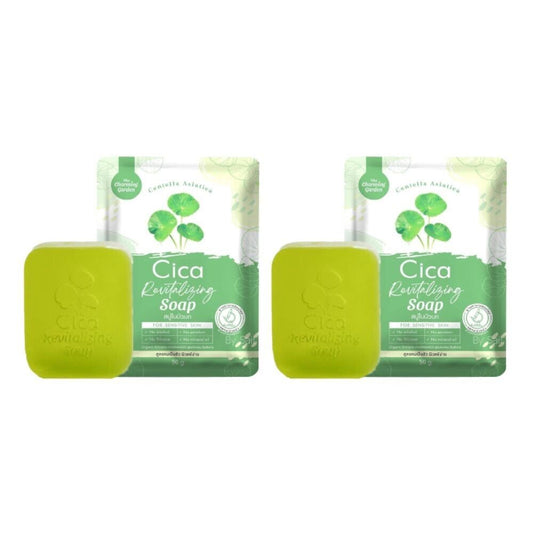 2x The Charming Garden Cica Revitalizing Soap Centella Reduce Dark Spots 50 g