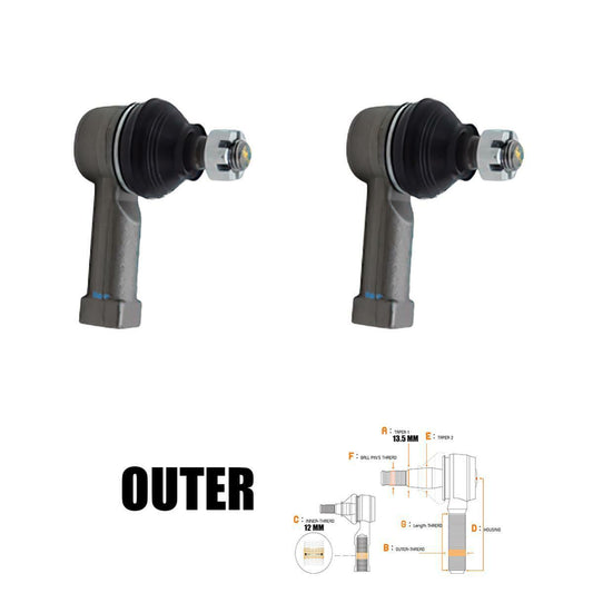 2 PCs Tie Rod End Outer For Suzuki Swift 1.5 Hatchback 2009 2010 2011