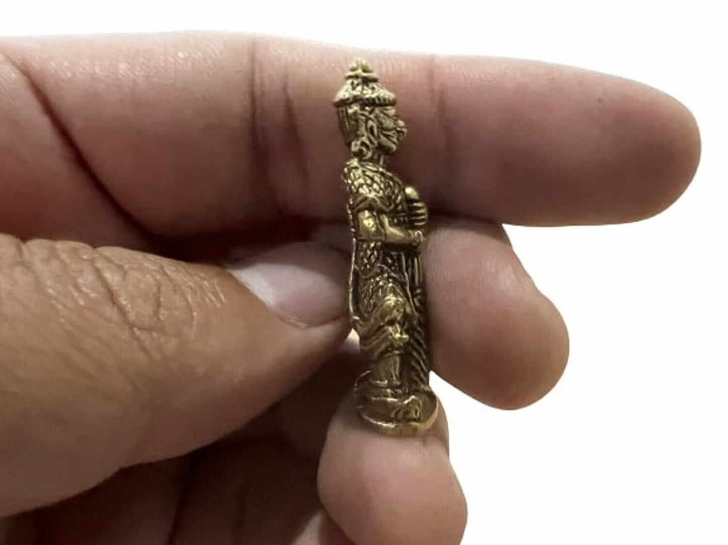 Thao Wessuwan Giant God Talisman Thai Master Amulet Opulence Magic Brass Statue