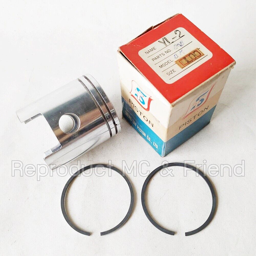 Yamaha YL2 YL2C L5T L5TA Piston & Ring Set Oversize 1.00 (Diameter=53.00mm.)