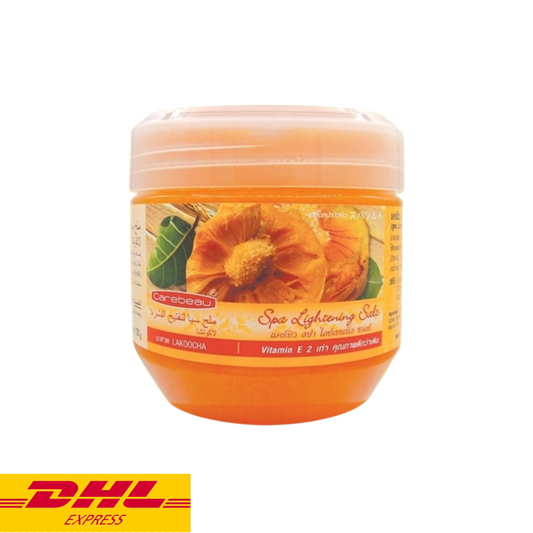 Carebeau Lakoocha Spa Lightening Salt Body Scrub Mahad Radiant Skin Nourish 700g
