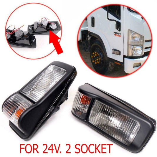 Side Marker Lamp Turn Signal Light 24V. LH RH Fit Isuzu NPR 150 NQR 175 2009-17