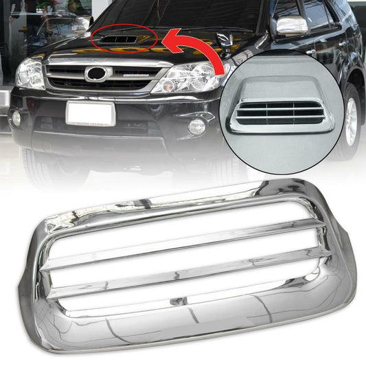Chrome Scoop Vent Bonnet Hood Cover For Toyota Hilux Vigo , Fortuner 2003-2010