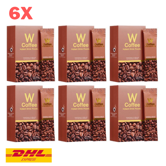 6x Wink White W Coffee Instant Drink Powder Mix Weight Control Hunger Slimming