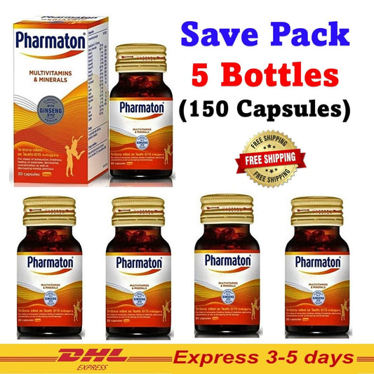 5x 30 capsules Geriatric Pharmaton with Ginseng Extract Natural Health Product